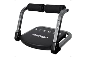 AIRHOP Ab Machine, Sit Up Exercise Equipment for Ab Workout, Abdominal Exercise Equipment with 3 Adjustable Resistance and Au