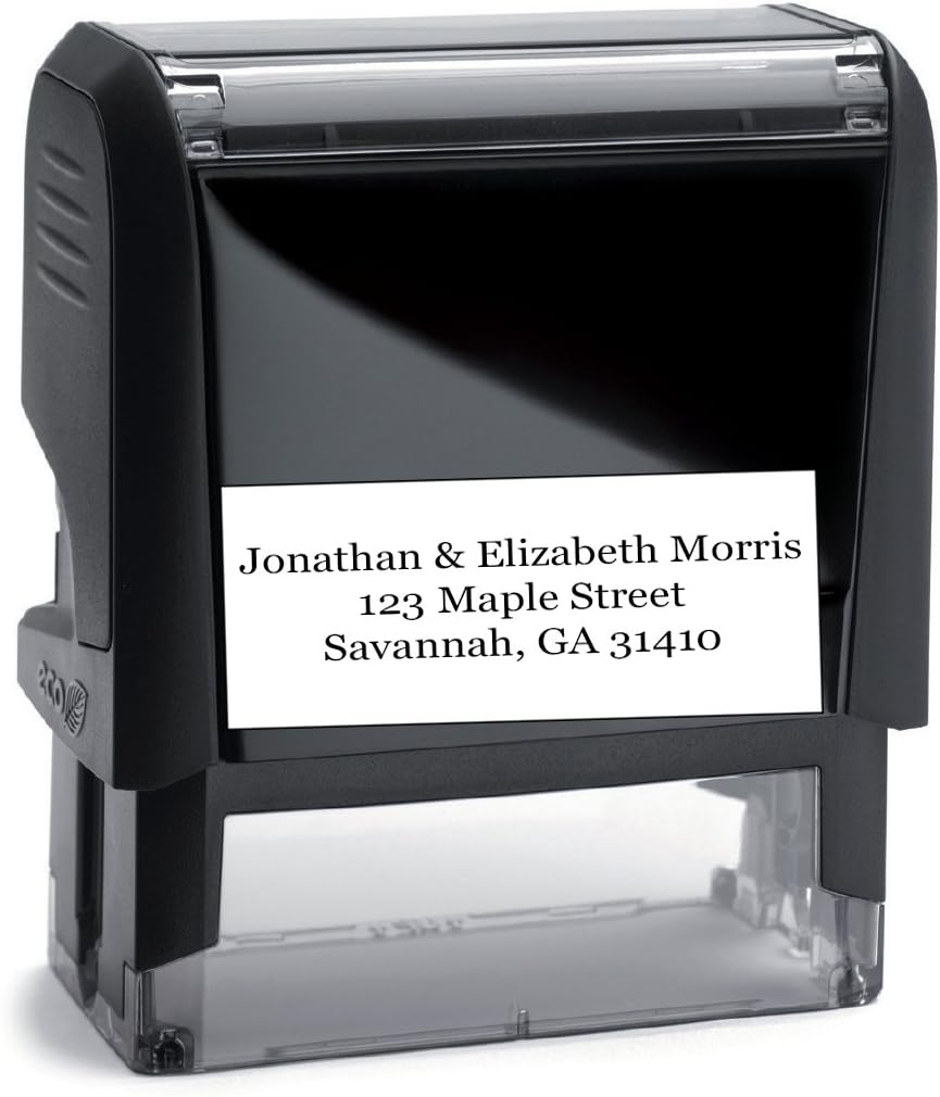 Personalized Address Stamp (Black Ink) - Large Font