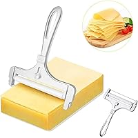 NHXTDWL Stainless Steel Wire Cheese Slicer,Adjustable Thickness Cheese Cutter Kitchen Cheese Slicers Cutters for Cutting…