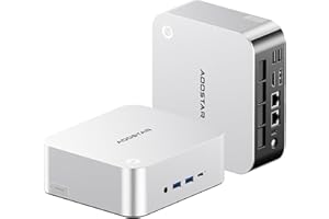 AOOSTAR MACO AMD Ryzen 7 H255 Mini PC(8C/16T, up to 4.9GHz), 32GB DDR5 RAM 1TB PCIe4.0 SSD, Radeon 780M Graphics Mini Computer, Support Four Display, with OCuLink Dual USB4, Dual 2.5G LAN/HDMI/WIFl6