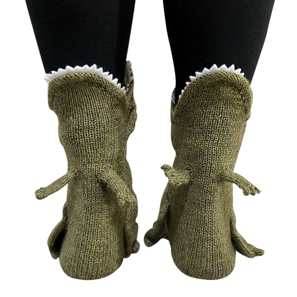 LOLAT Novelty Animal Socks Knit Shark T-Rex Dinosaur Alligator Croc Sock for Christmas Gifts Creative Home Warm