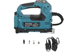 Cordless Tire Inflator Air Compressor Compatible with Makita 18V Battery, 120W Digital Air Pump, 120PSI, Dual Power Mode-Batt