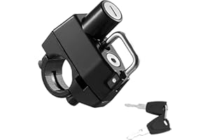 KVAEY Motorcycle Helmet Lock, Aluminum Alloy Anti Theft Helmet Security Locks, Universal Tamper-Proof Helmet Locks for Motorbike Scooter Bike, Motorcycle Accessories (1PCS)