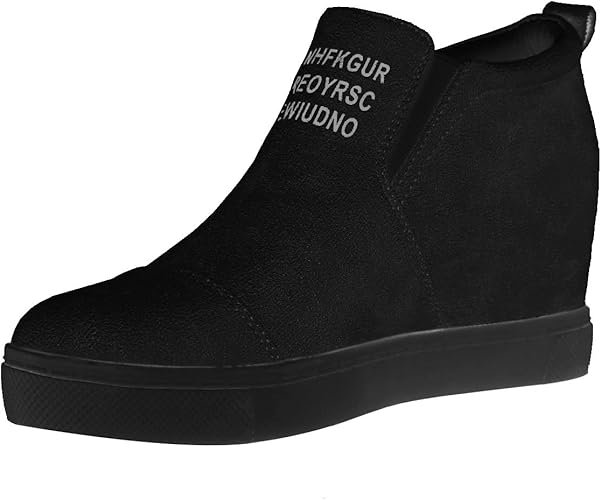 black slip on wedges