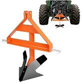 Wutist 3 Point Middle Buster Plow Compatible with Category 1 Quick Hitch | Compatible with Category 1 3-Point Quick Hitch Tractors Furrowing Plow Lawn Ditch Buster Steel