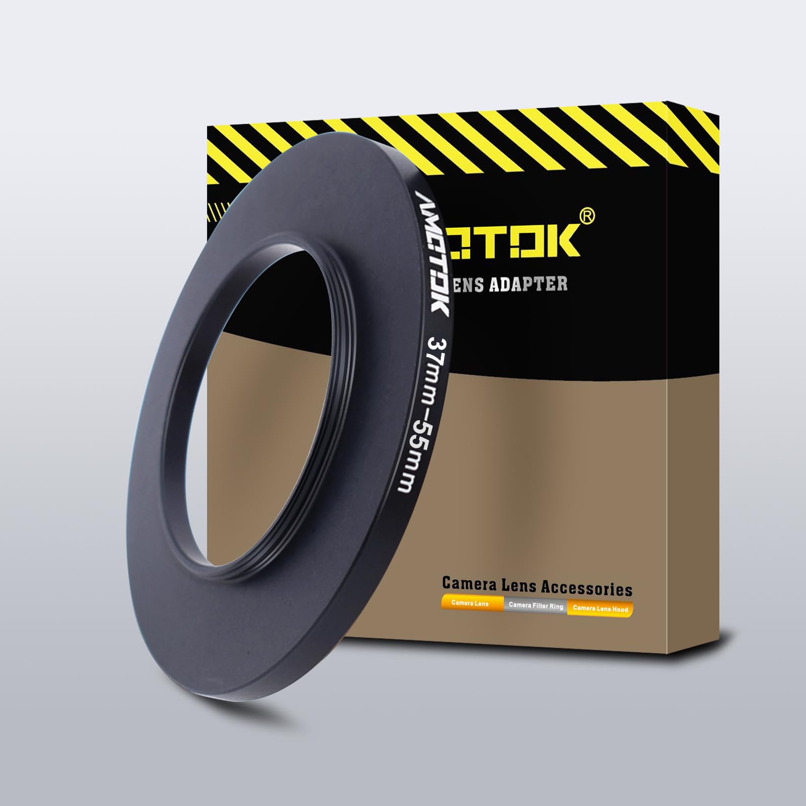 37mm Lens to 55mm Camera Lens Adapter,37mm to 55mm Filter Step up Ring Adapter Ring,Compatible All 55mm Filter Accessory