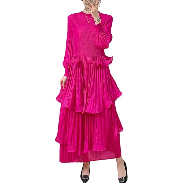 chinese dress ladies GLIGET Summer Dresses for Women 2024 Tiered Layered Off Shoulder Ruffle Hem  A Line Maxi Dress (Color : Hot Pink, Size : Small) at Amazon Women's  Clothing store