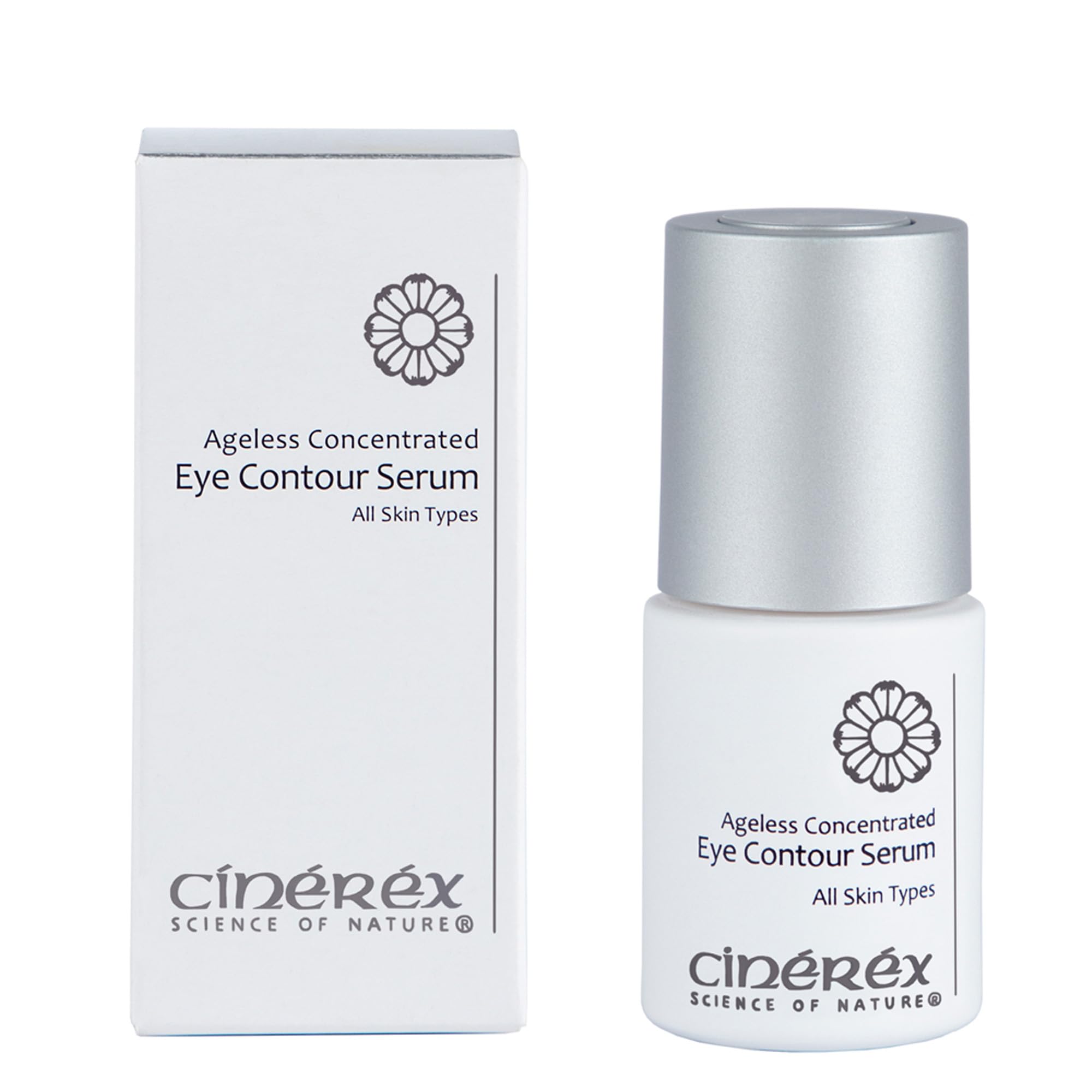 Cinere Ageless Eye Contour Serum 15ml | Anti-Wrinkle & Anti-Aging Eye Treatment | Eye Bag & Puffiness Reducer | Firming & Lifting Eye Contour Serum | Hydrating Dark Circle Repair for All Skin Types