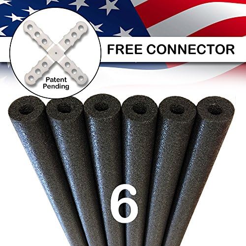 USA Foam Deluxe Foam Pool Swim Noodles - 6 Pack 52 Inch Bulk Pack