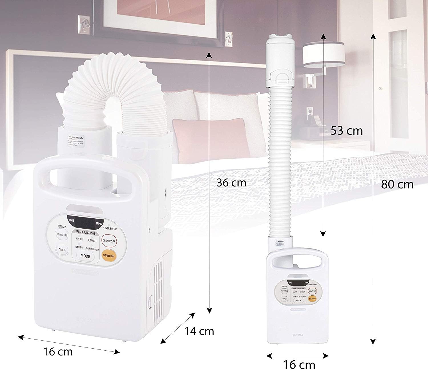 Iris Ohyama Quilt Dryer, White, 16x36x2.5cm BigaMart