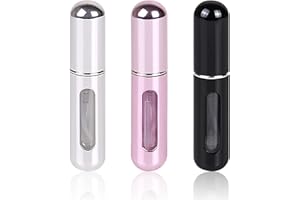 LAIKME Travel Mini perfume Refillable Atomizer Container, Pocket Travel Size Cologne Sprayer, Perfume Scent Pump Case, Fragrance Empty spray bottle for Traveling and Outgoing 5ml