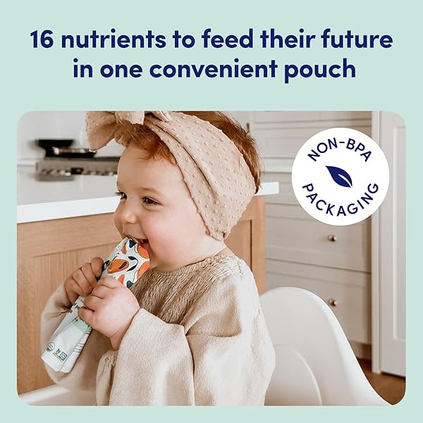 CEREBELLY ORGANIC BABY FOOD POUCHES – ORGANIC VEGGIE PUREES FOR TODDLERS | NO ADDED SUGAR, FIBER, NON-GMO | BLENDED TODDLER FOOD | 4OZ BPA-FREE BABY FOOD | SWEET POTATO MANGO | 6 COUNT