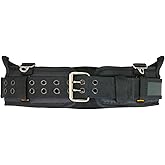 WOLF WTH2110 Heavy-Duty Ballistic Padded Tool Work Belt | Compatible w/Pouches, Holsters & 4-Point Suspenders | Body Waist Comfort Lightweight Breathable | Contractors Handyman | Tongue Buckle