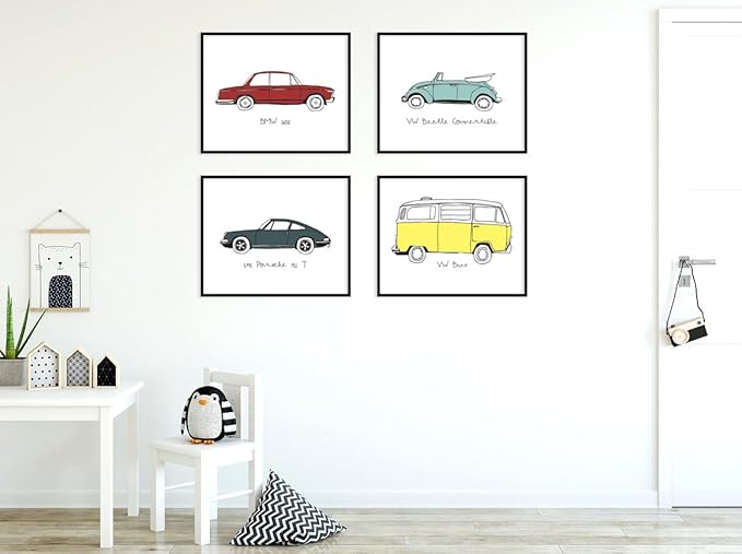 vintage car prints nursery