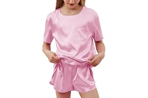 Petite&Me Girls Pajamas, Silk Pajamas for Girls, Pajamas for Kids Size 4-14