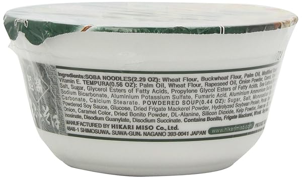 MENRAKU TEMPURA NOODLES SOUP, SOBA, 3.3 OUNCE