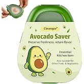 CLEANGOR Avocado Saver with Snap-On Lid(1, Green) | Silicone Food Saver, Reusable Avocado Storage Container, Keep Avocadoes Fresh Longer, Kitchen Gadget, Dishwasher Safe