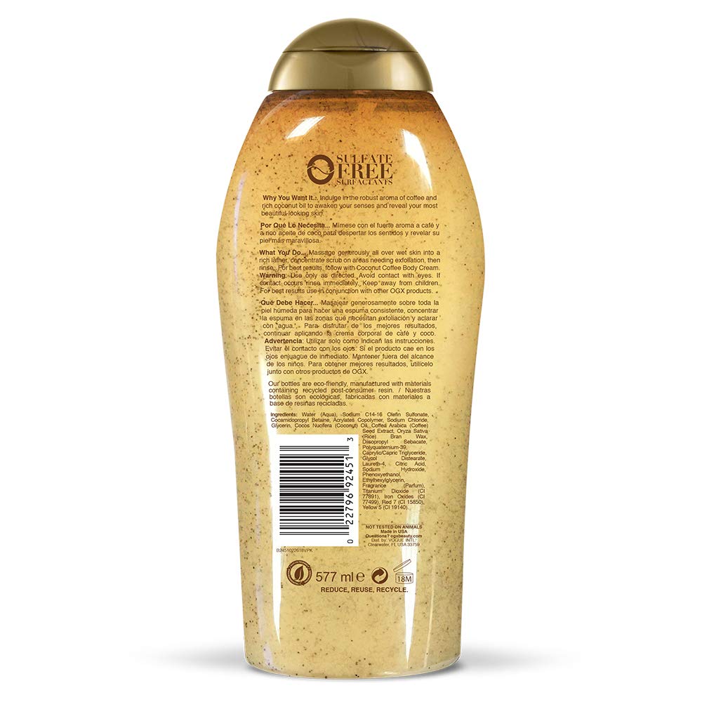 Ogx Coconut Coffee Body Wash - 19.5oz, 19.5 Oz : Beauty