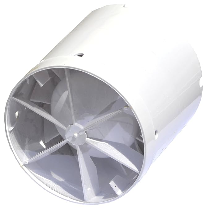 Rohreinschubventilator 150mm mit Timer und Rückluftsperrklappe