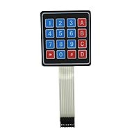 4 x 4 Matrix Keypad Membrane Switch 8 pins connector SCM Outside enlarge Keypad Compatible With Arduino by Atomic Market