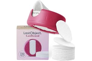 LastRound Reusable Makeup Remover Pads - 7 Washable Eco-Friendly Reusable Cotton Rounds for Face - Sustainable & Soft Cotton 