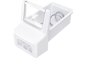 TOMATO MAN Upgraded WPW10558424 Refrigerator Ice Bucket Compatible with Whirlpool Ice Maker Replacement Parts W10558424 Whirlpool Ice Bucket WRS322FDAW01, WRS321SDHZ05, WRS321SDHZ00, WRS311SDHM00 Ice Bin