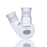 Laboy Glass 25mL 2 Neck Round Bottom Boiling Flask