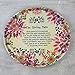 Natural Life Cream & Pink Flowers Melamine Giving Plate