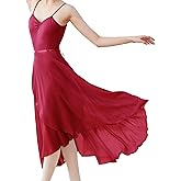 Phoeswan Dance Skirts for Women, Long Chiffon Ballet Skirt, Women's Dance Wrap Skirt with Tie