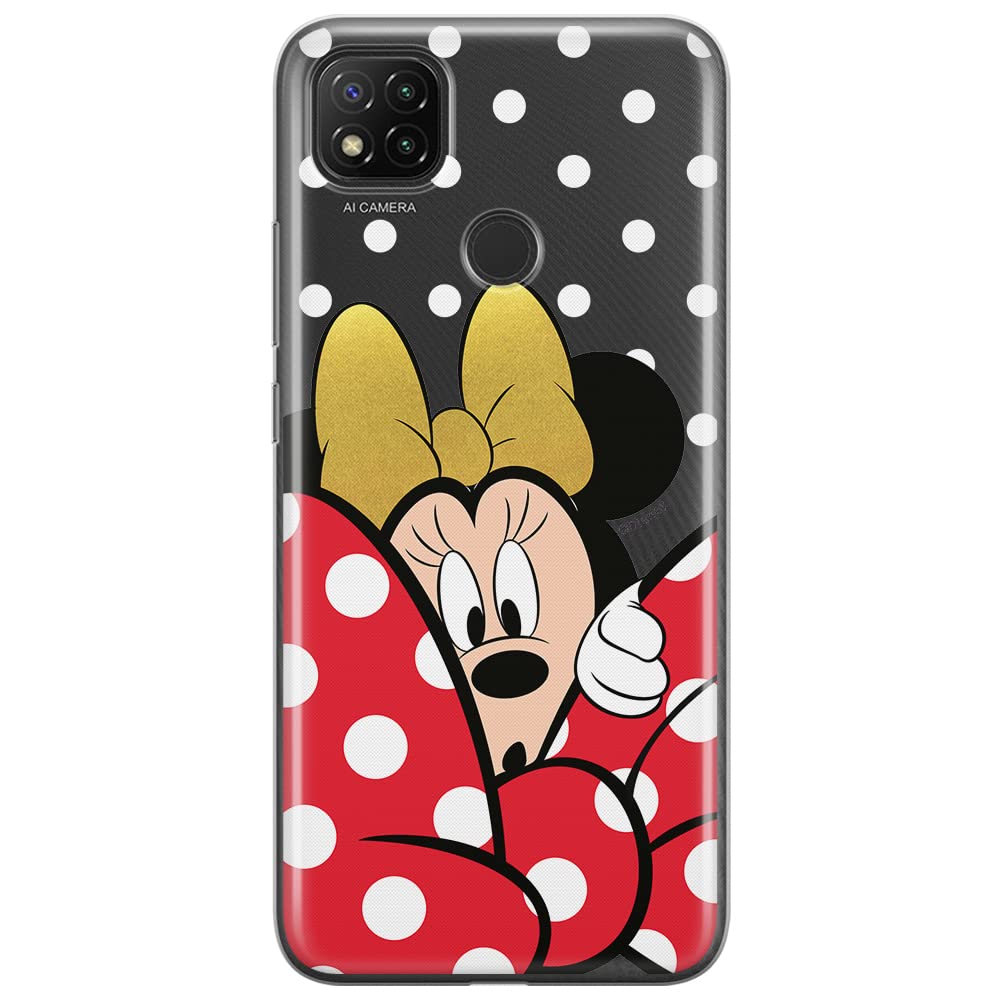 ERT GROUP mobile phone case for Xiaomi REDMI 9C original and officially Licensed Disney pattern Minnie 015 optimally adapted to the shape of the mobile phone, partially transparent
