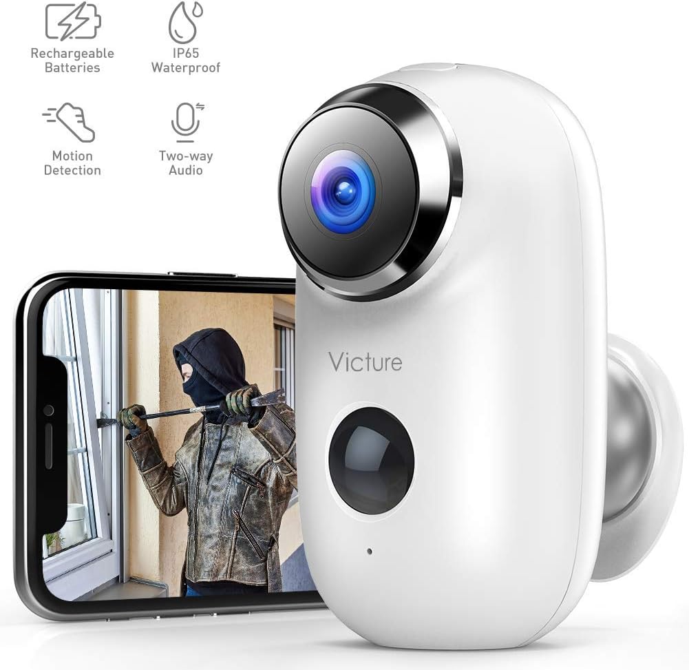 Victure 1080P Outdoor Rechargeable Battery Security Amazon.co.uk Camera & Photo