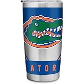Rico Industries NCAA 20oz Stainless Steel Tumbler with Lid - Great For Coffee, Tea, Water or Cocktails