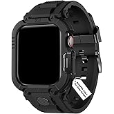 DABAOZA Compatible with Apple Watch Band 49mm/46mm/45mm/44mm/42mm Case for Men, Sport Shockproof Rugged Protective Strap Bumper Cover for iWatch SE Ultra 3/2/1 Series 11/10/9/8/7/6/5/4/3