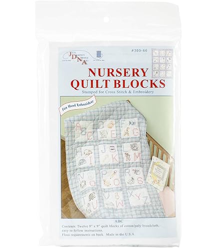Jack Dempsey Forest Friends Quiltblöcke – 12 Stück Zum Stickern Fürs Kinderzimmer