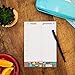 Weekly Magnetic Meal Planner Notepad By Julianne & Co - Food Planning Grocery List Pad, Premium A5 Pages Lasts 1 Ful Year with Tear Away Perforated Shopping List (Kitchen Print WITH Fridge Magnet)