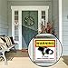 Video Surveillance Camera Sticker Sign - 10 Pack Decal - Home Business Alarm System Stickers - (4)5½