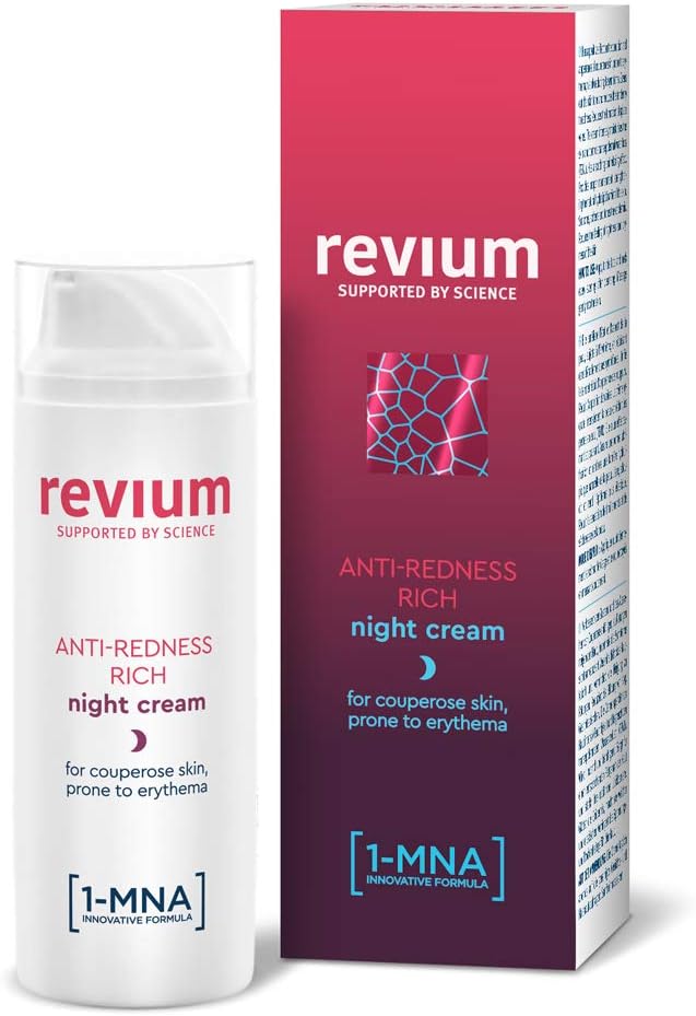 Revium Rosacea AntiRedness Rich Night Cream for Coupreose Skin Prone