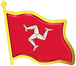 Isle of Man Flag Lapel Pin - Enamel Metal National