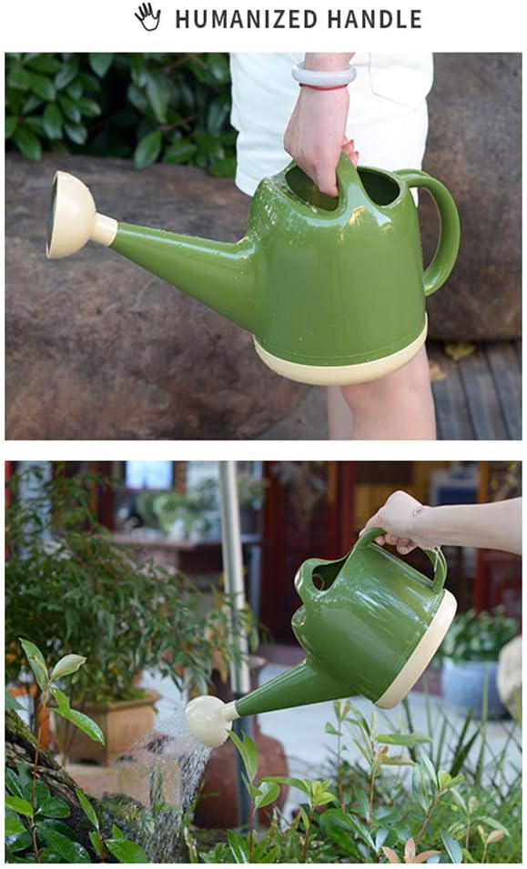 WAQIA Watering Can 1 Gallon with Sprinkler Head, Plant Watering Can for Indoor Outdoor House Plant, Plastic, Long Spout : Garden & Outdoor