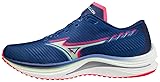 Mizuno Men's Wave Rebellion, Blue/Paradise Pink, 7