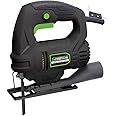 Genesis GJS380SE 3.8A Corded Jig Saw with Variable Speed, Wood cutting blade, Vacuum Adapter, and Allen Wrench