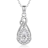 Step Forward 925 Sterling Silver Teardrop Urn Necklaces for Ashes - Cremation Jewelry for Ashes for Women Memorial Keepsake Funeral Necklace for Loved Ones