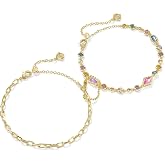 Kendra Scott Mini Elisa Abbie Set Of 2 Delicate Chain Bracelets