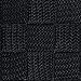 DII Durable Trapezoid Woven Nylon Storage Bin or Basket for Organizing Your Home, Office, or Closets (Tray - 13x15x5) Black - Set of 2