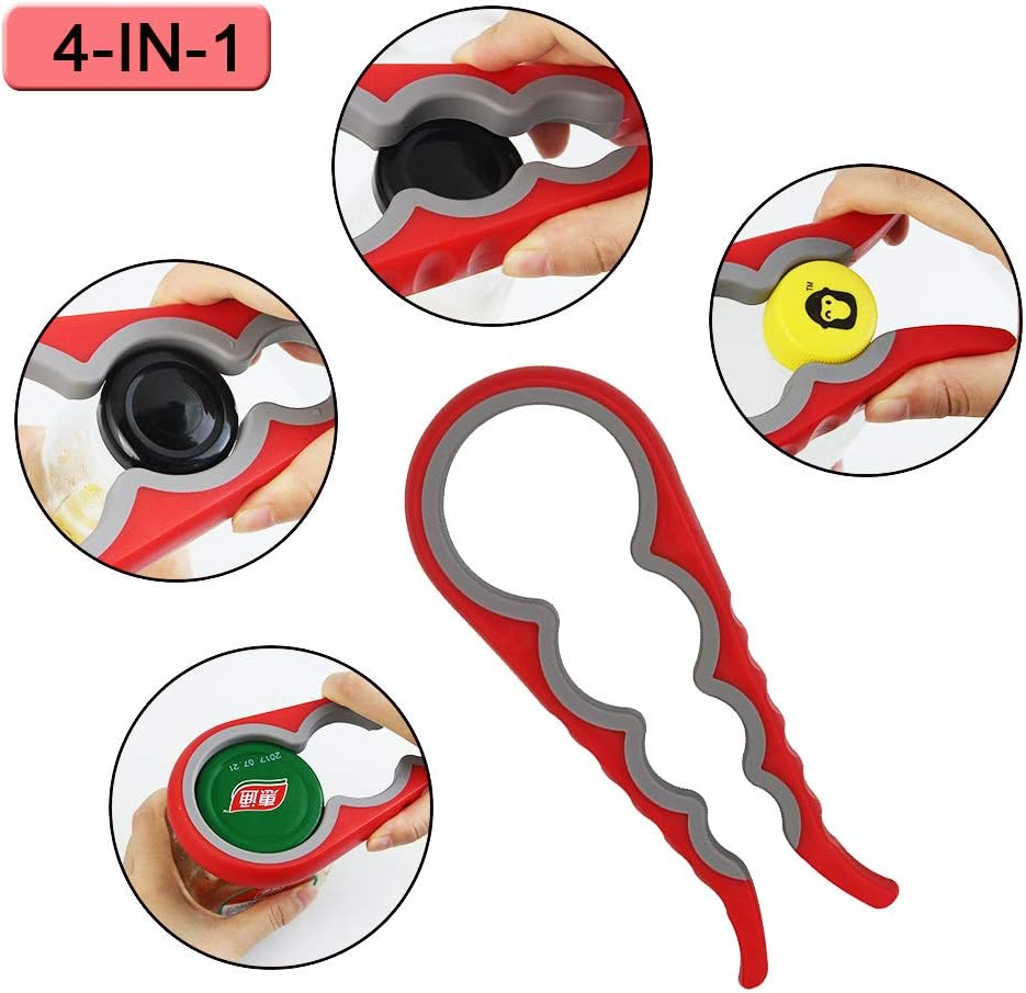 CODIRATO 3 Packs Jar Opener Rubber Bottle Opener with Silicone Jar