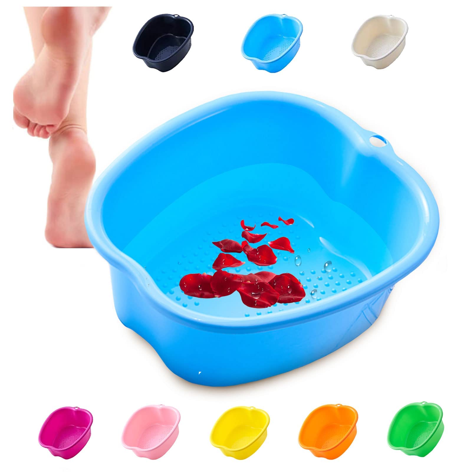 Foot Soaking Bath Basin, Large Plastic Foot Soaking