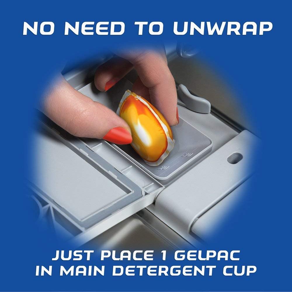 Finish All in 1 Gelpacs Orange, Dishwasher Detergent Tablets 84 count: Health & Personal Care