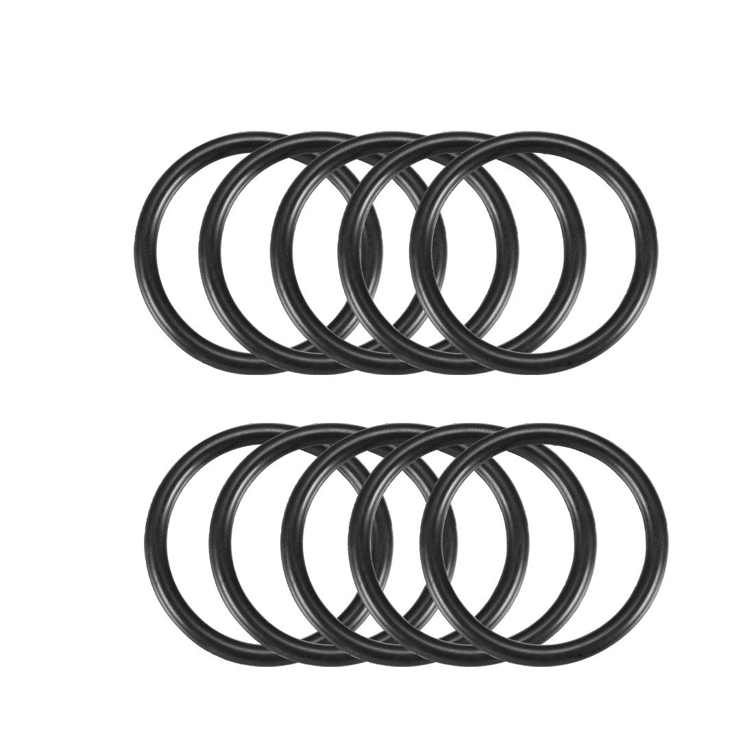Sourcingmap Nitrile Rubber O-Rings 35mm OD 29mm ID 3mm Width, Metric Sealing Gasket, Pack of 10
