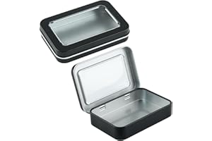 Vagocom 2Pcs Portable Floss Picks Case with Transparent Window, 3.35 * 2.4 * 0.67inch / 8.5 * 6.1 * 1.7cm Empty Floss Picks D