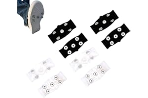 Universal 5-Tooth Ice Cleats for Shoes & Boots, Invisible Anti-Slip Ice Claws for Snow, Ice, and Slippery Surfaces